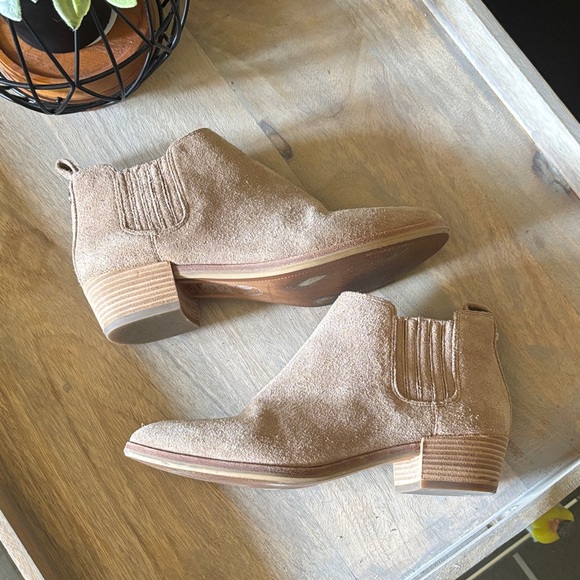 Michael Kors Tan Suede Ankle Booties - Picture 2 of 7
